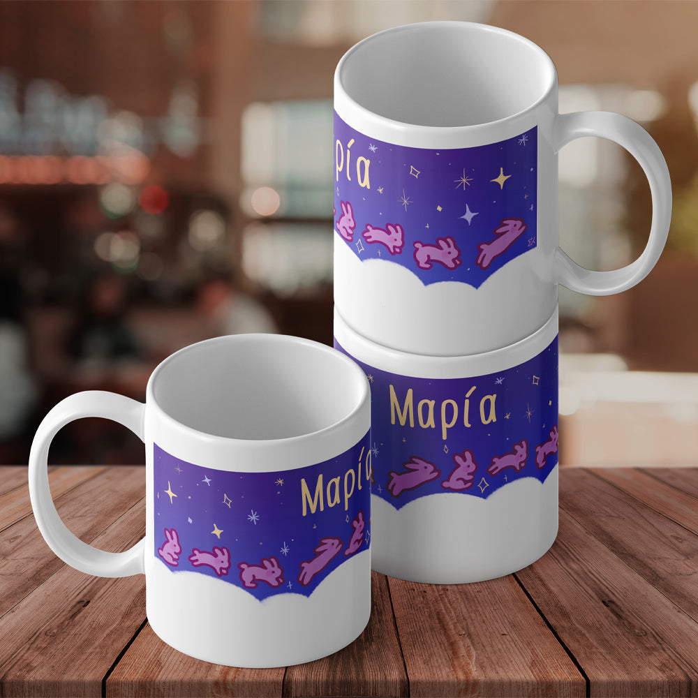 Κούπα Βάπτισης - Κουνελάκια στα Σύννεφα