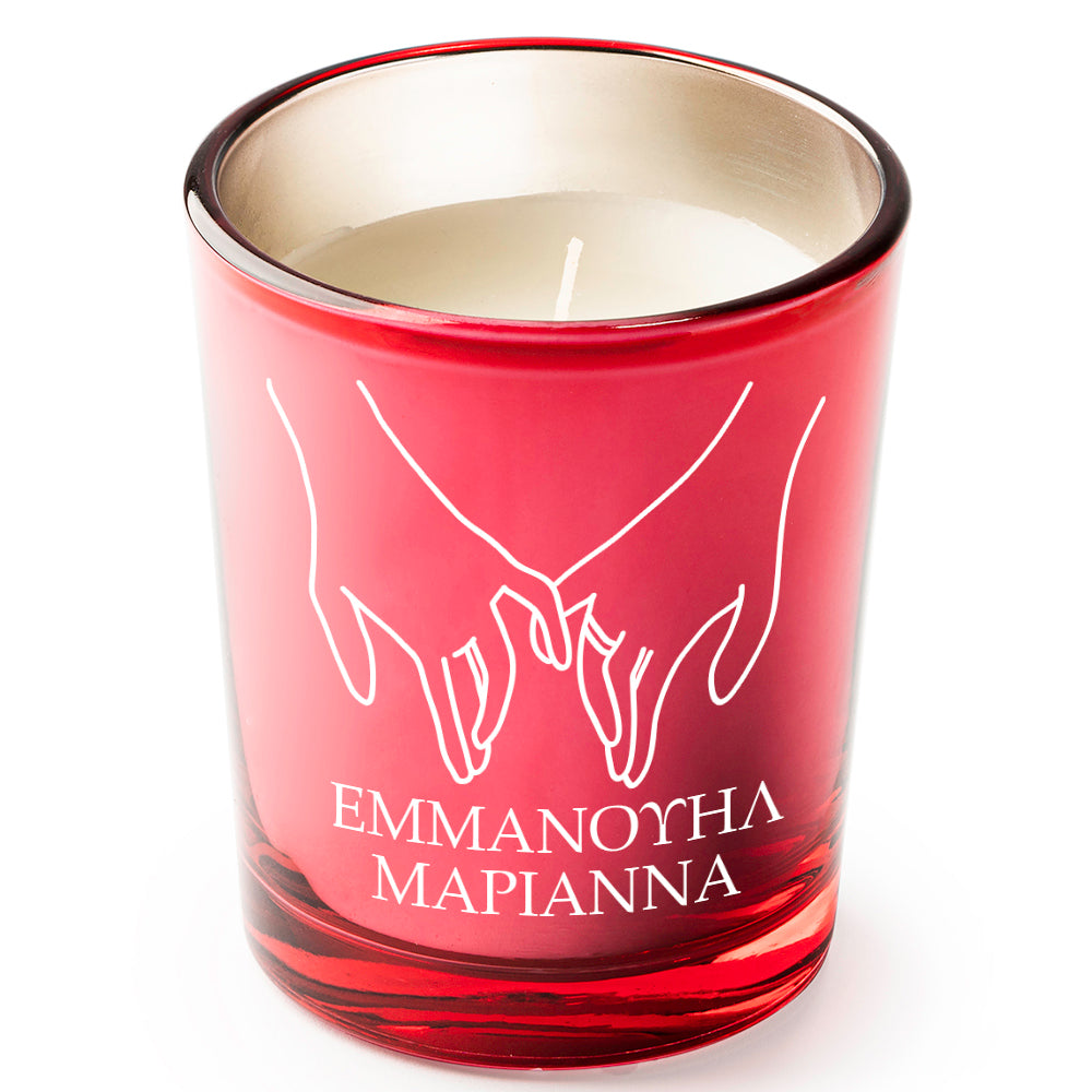 Κερί για Δώρο Γάμου με Σχέδιο