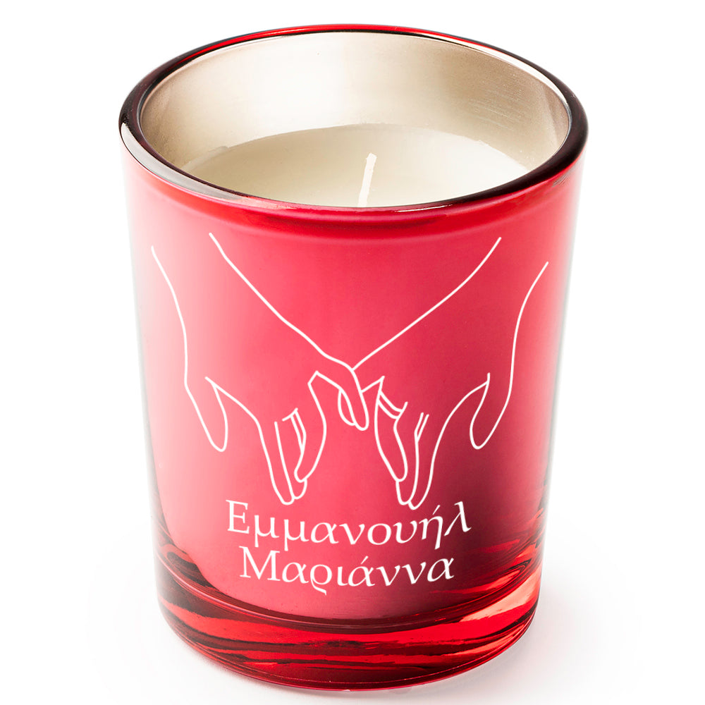 Κερί για Δώρο Γάμου με Σχέδιο