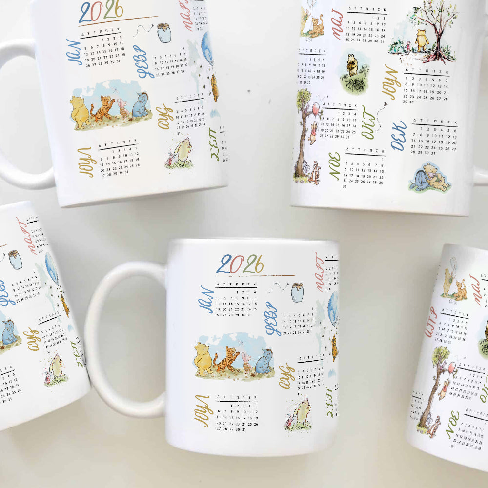 Calendar Mug 2026 - Winnie-the-Pooh