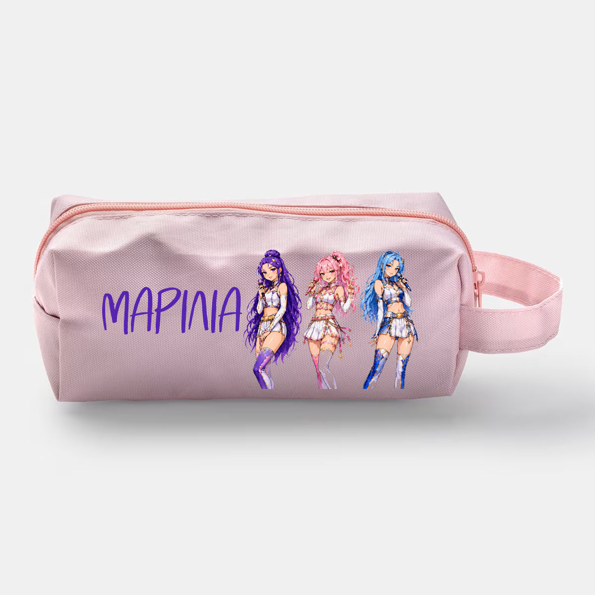 Κασετίνα Βαρελάκι Baby Pink – K-Pop Style