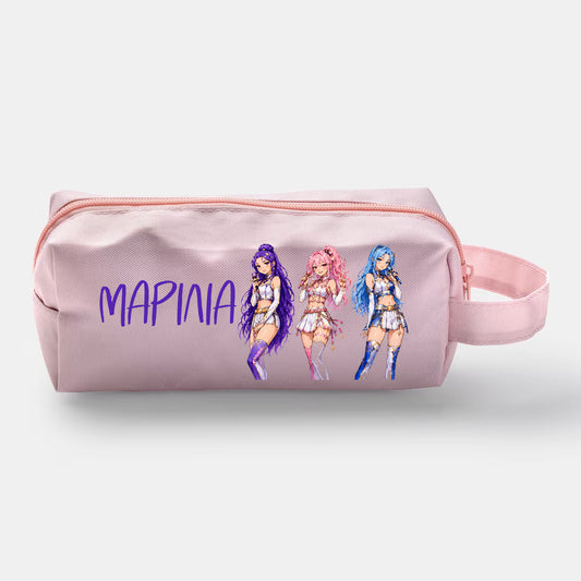 Κασετίνα Βαρελάκι Baby Pink – K-Pop Style