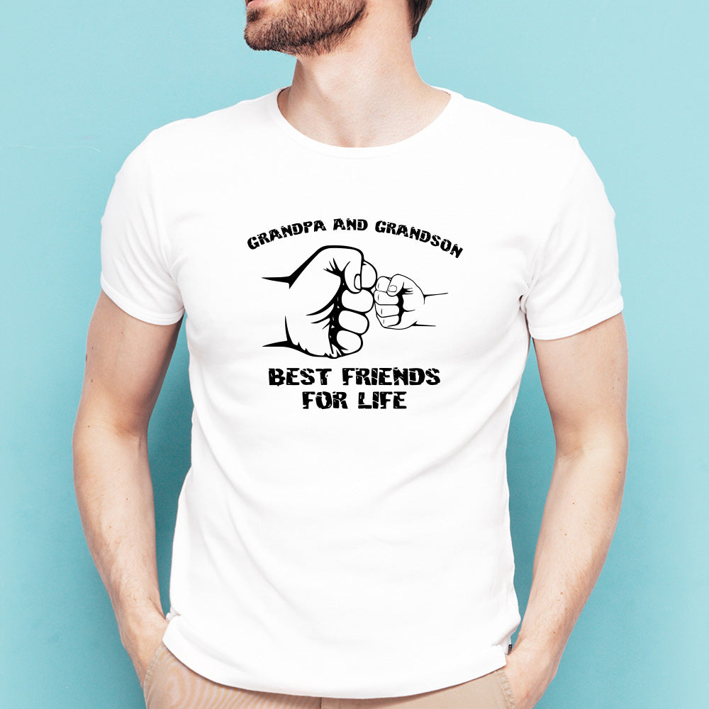 Tshirt "Grandpa & Grandson Best Friends For Life"