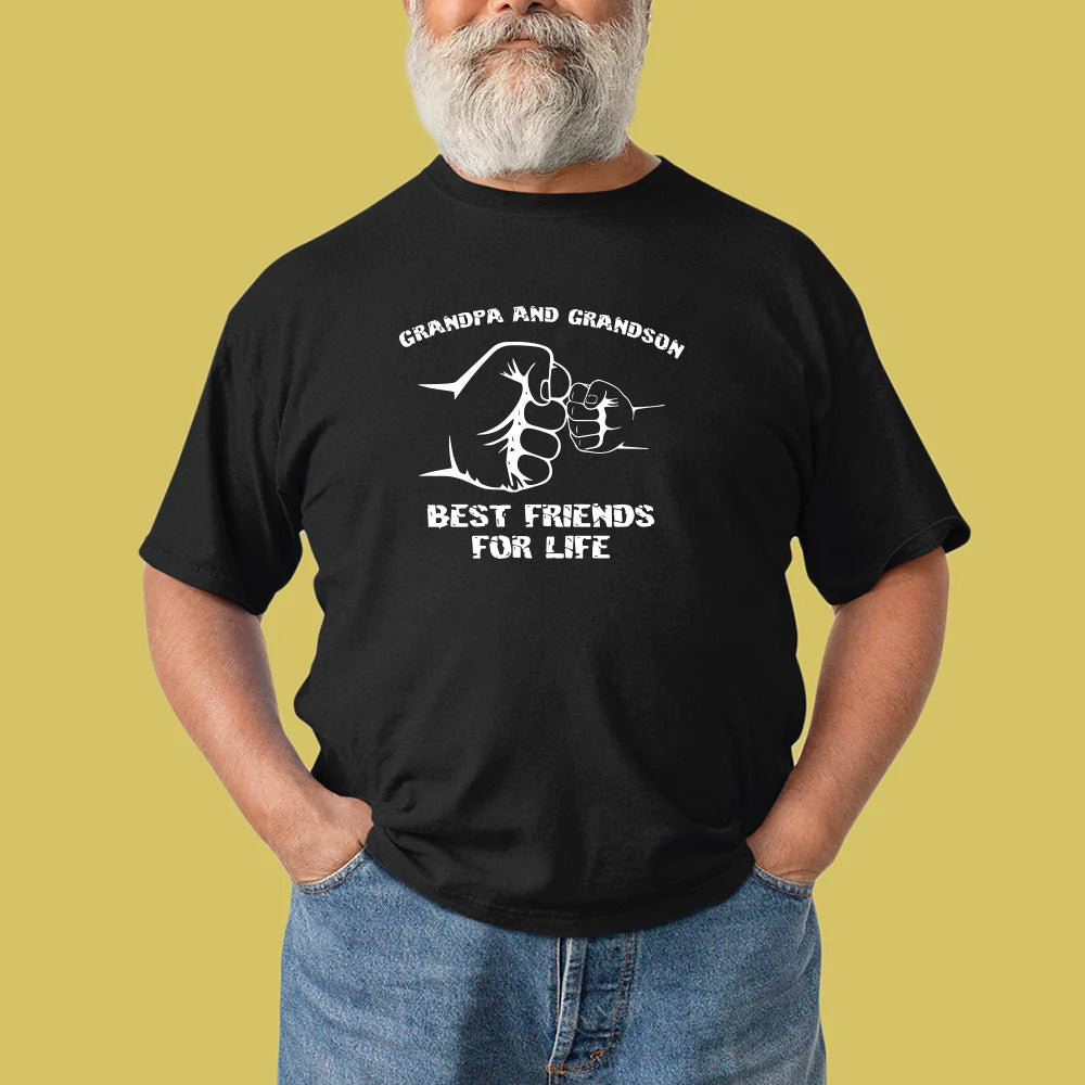 Tshirt "Grandpa & Grandson Best Friends For Life"