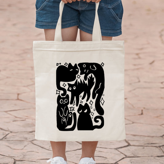Οικολογική Τσάντα Μαύρες Γάτες