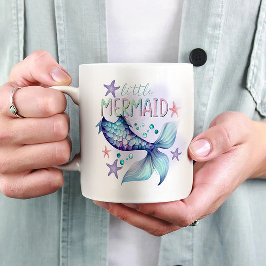 🧜‍♀️ Βάπτιση Κούπας Κορίτσι – Μικρή Γοργόνα με Αστέρια της Θάλασσας 🌊