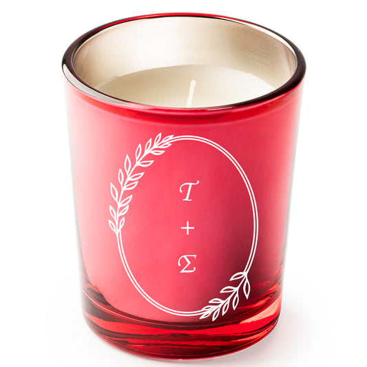 Κερί για Δώρο Γάμου με Κυκλικό Σχέδιο