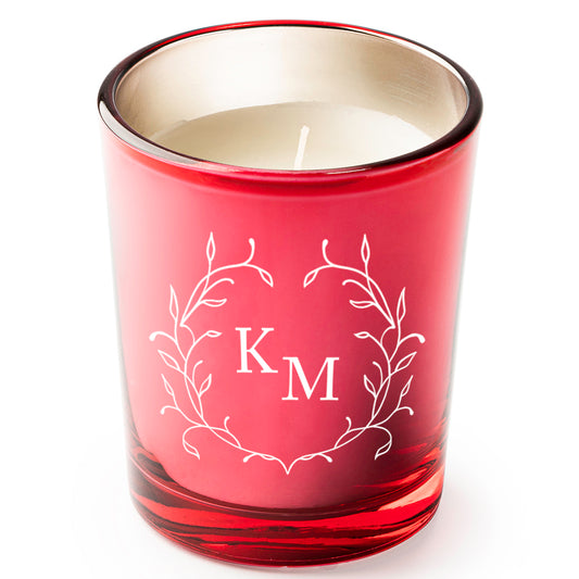 Κερί ως Δώρο Γάμου με Αρχικά