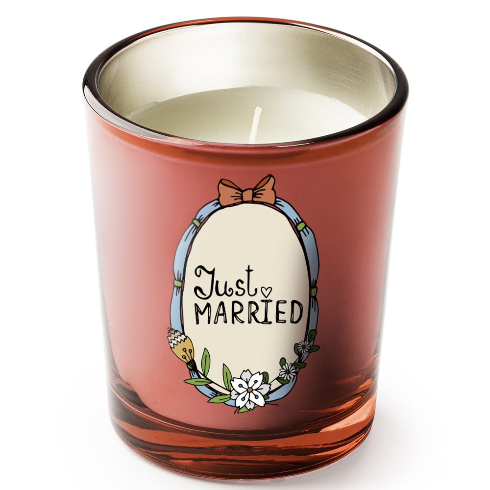 Κερί για Δώρο Γάμου "Just MARRIED"