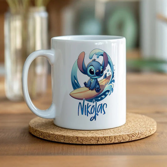 🌀 Κούπα Βάπτισης Stitch- Για το πιο γλυκό και ξεχωριστό μωράκι! 🏄‍♂️
