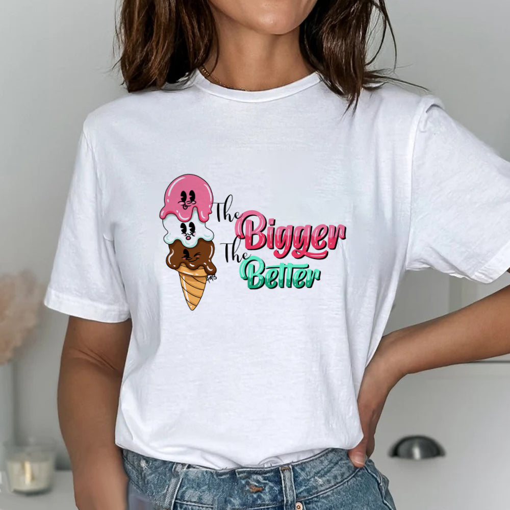 Αστείο T-Shirt "The Bigger The Better"