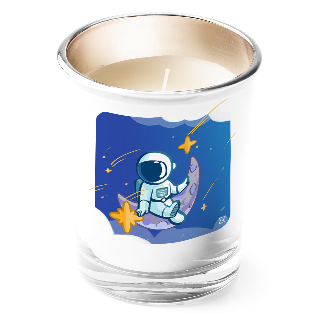 Κερί ως Μπομπονιέρα με σχέδιο Αστροναύτη