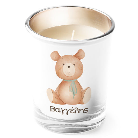 Κερί ως Μπομπονιέρα με Αρκουδάκι