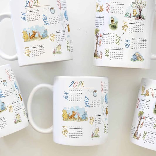 Calendar Mug 2026 - Winnie-the-Pooh