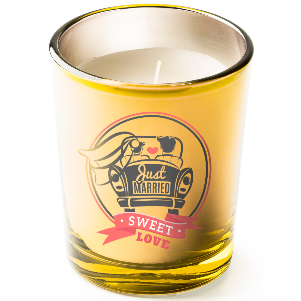 Κερί για Δώρο Γάμου "Just Married"